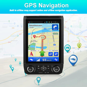 AWESAFE Ford F-150 AM/FM DSP audio system for clearer sound and station presets.
