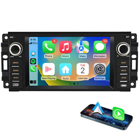 AWESAFE front touchscreen showing CarPlay and easy phone access