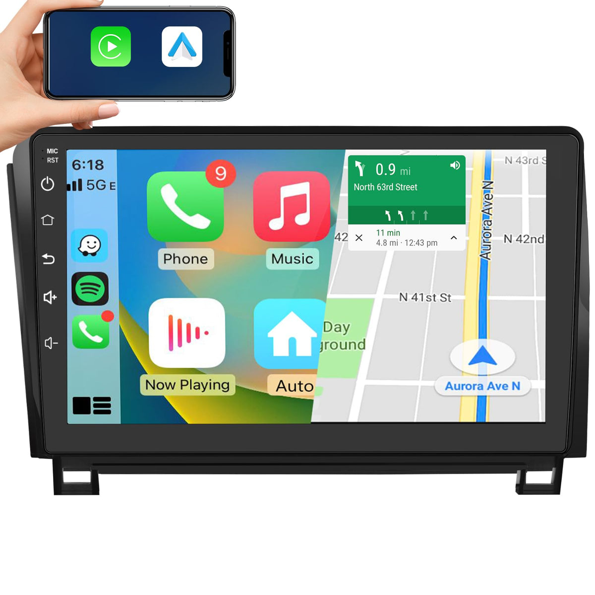 AWESAFE front panel showing touchscreen and buttons, clear visibility upgrade