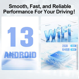 AWESAFE GPS navigation with online maps on a clear 10-inch screen