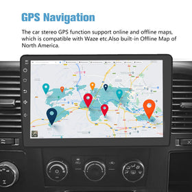 AWESAFE GPS navigation with WiFi connected for location guidance.
