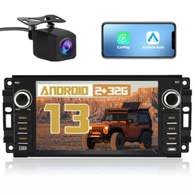 AWESAFE 7-inch display on Jeep Wrangler for clear navigation and media