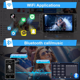 AWESAFE split-screen showing navigation and media simultaneously for convenience
