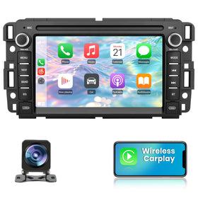 AWESAFE Silverado radio front view with 7-inch touchscreen for easy in-dash control