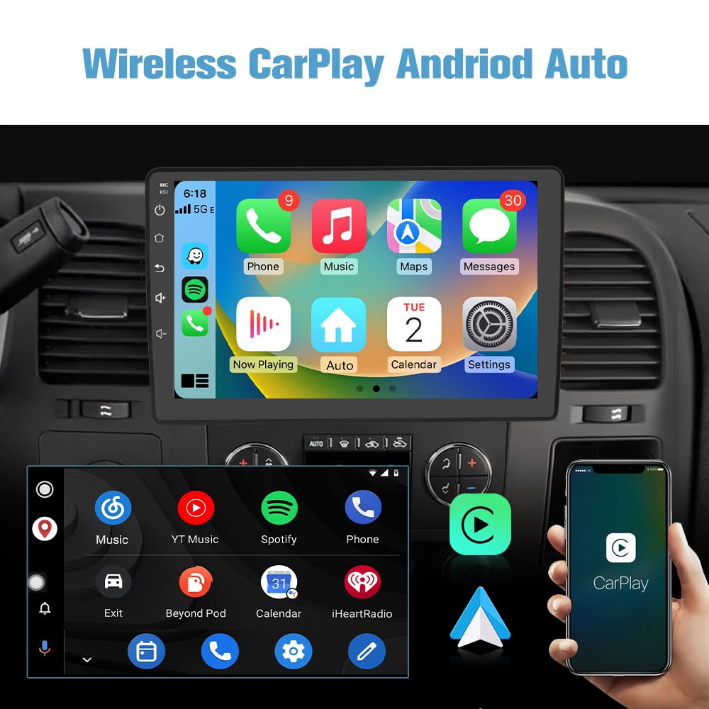 AWESAFE steering wheel control setup for convenient radio operation.