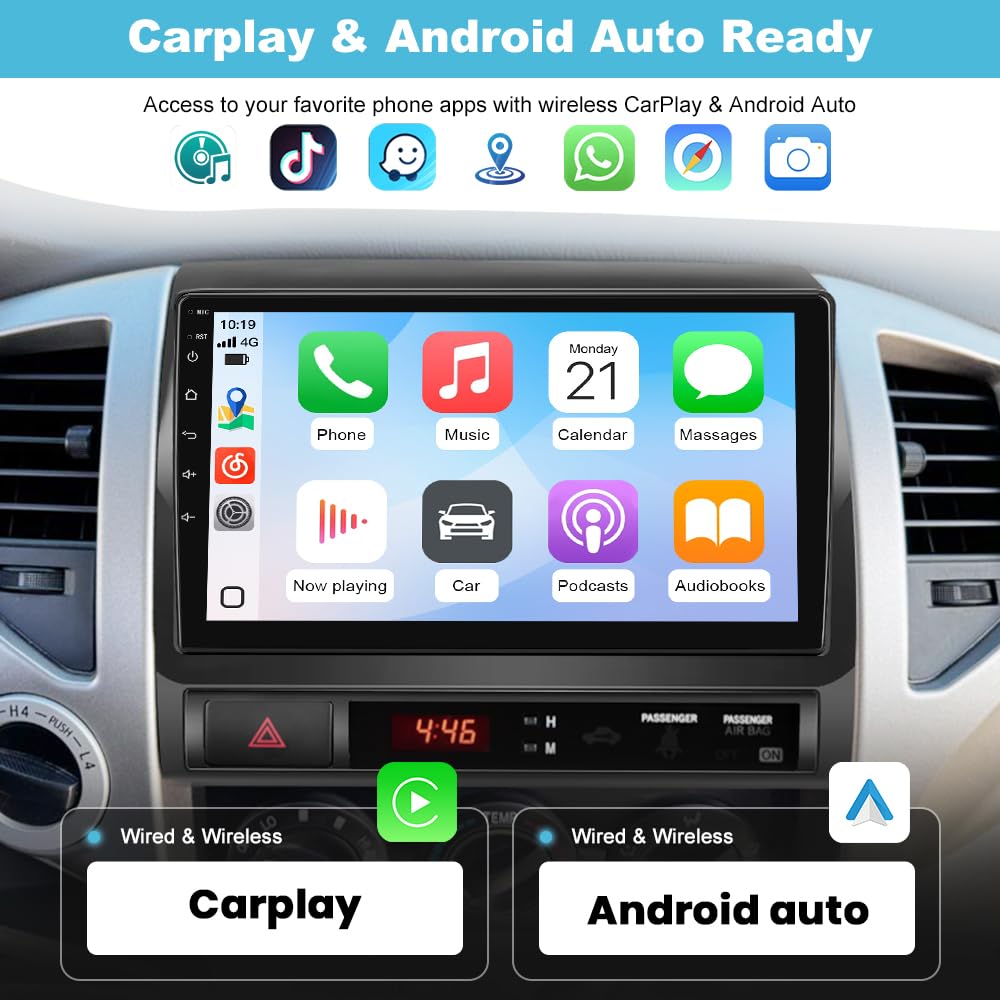 AWESAFE Tacoma Android Auto for safe app access on the go