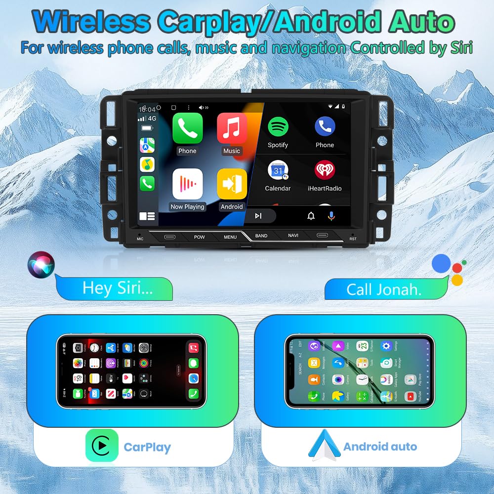 AWESAFE closeup of 8-inch touchscreen display highlights responsive touch and clear visuals
