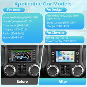 AWESAFE wireless CarPlay and Android Auto for Jeep Wrangler integration