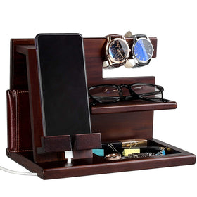 awofer front view docking station shows organized bedside convenience