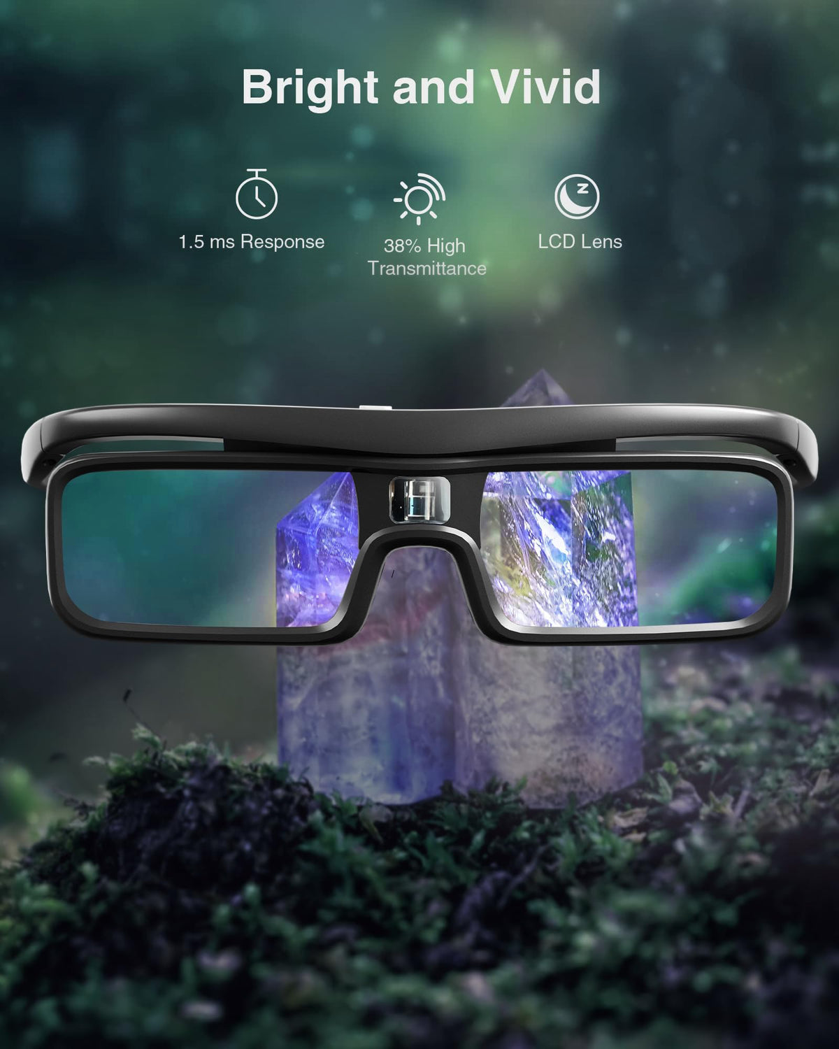 AWOL VISION DLP Link 3D glasses 178-degree view for wide visuals