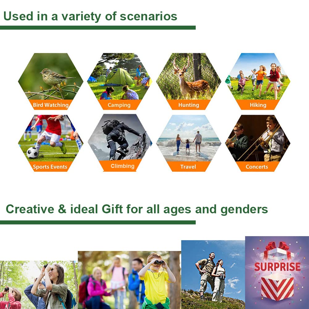 AWOEZ 8x21 binoculars gift packaging, a thoughtful present for explorers and teens.