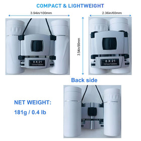 AWOEZ 8x21 binoculars on a forest hike, lightweight comfort during long outings.