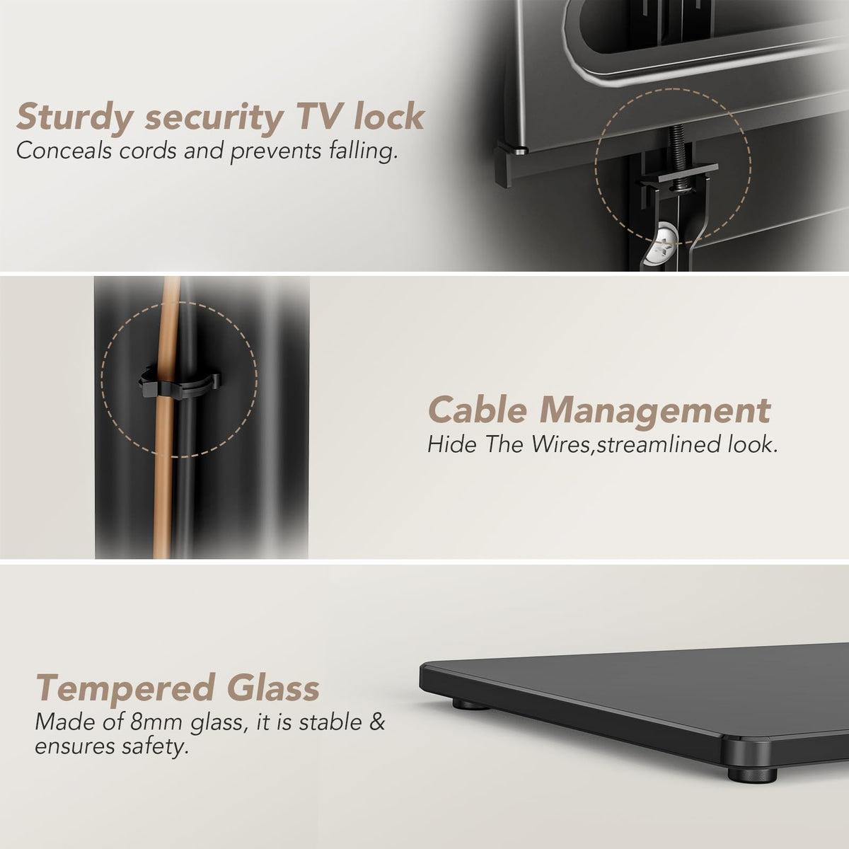 AX WABER cable management clips reduce clutter
