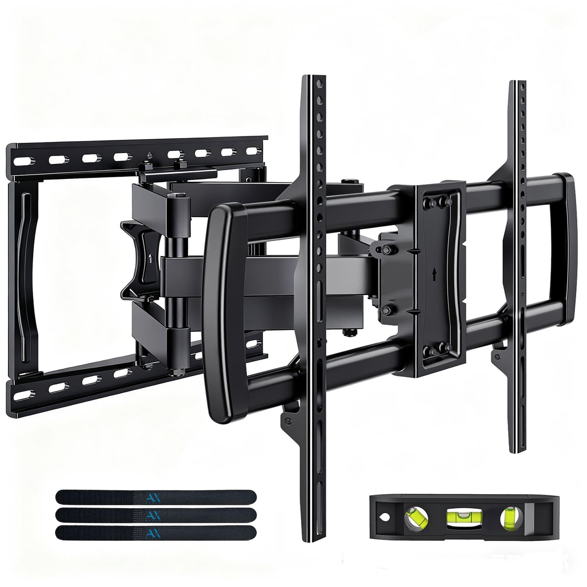 AX WABER front view mounted TV showing secure hold and clean look