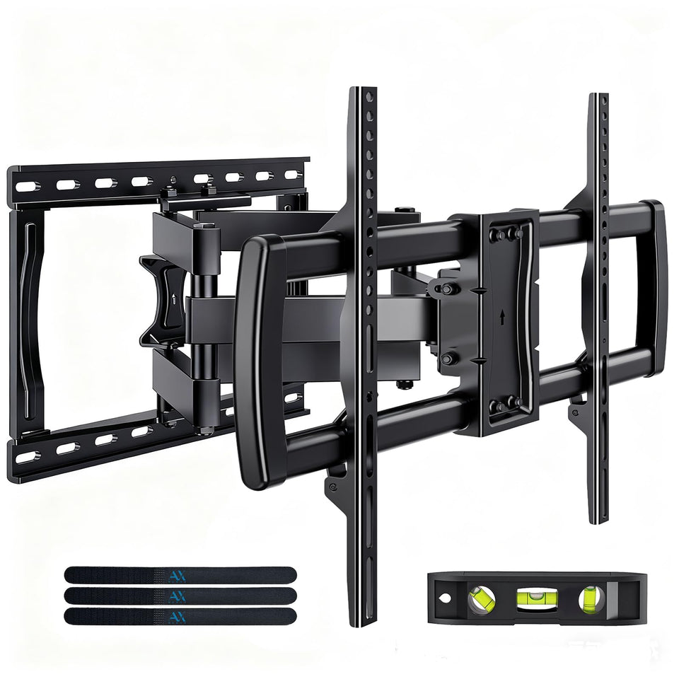 AX WABER front view mounted TV showing secure hold and clean look