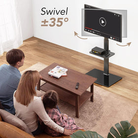 AX WABER steel pillar provides strong support for up to 77 lbs TVs