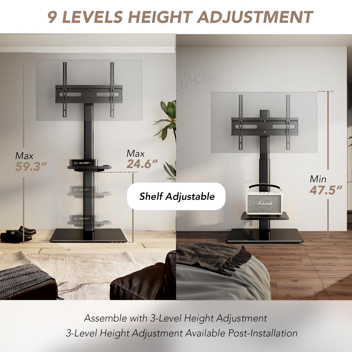 AX WABER 70-degree swivel enables flexible viewing from multiple seats