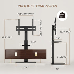 AX WABER supports VESA 100x100 to 400x400 patterns
