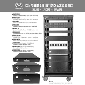 AXA AXCESSABLES 2U vented rack shelf packaging and contents