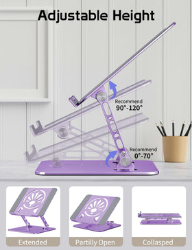 Axbima foldable stand folds flat for easy travel and storage