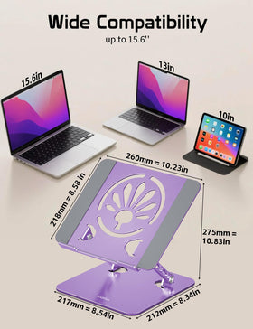 Axbima stand supports 10–15.6 inch laptops and tablets