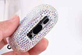 AXCUWS Sparkly Case AirPods Pro 3, open case for quick earbud access.