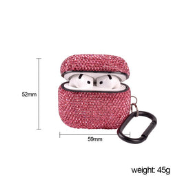 AXCUWS Sparkly Case AirPods 4 side view with grip and bling
