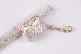 AXCUWS Sparkly Diamond Case close-up rhinestones showcases luxury sparkle and everyday protection