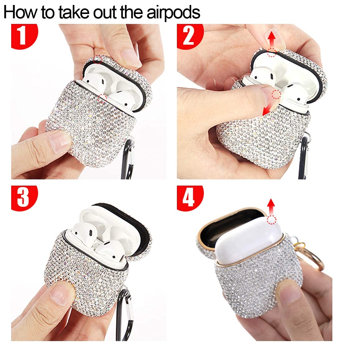 AXCUWS travel-friendly compact design for AirPods Pro case