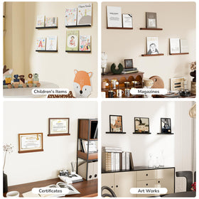 Axeman shelf mounted above turntable showing stylish placement and convenient access benefit