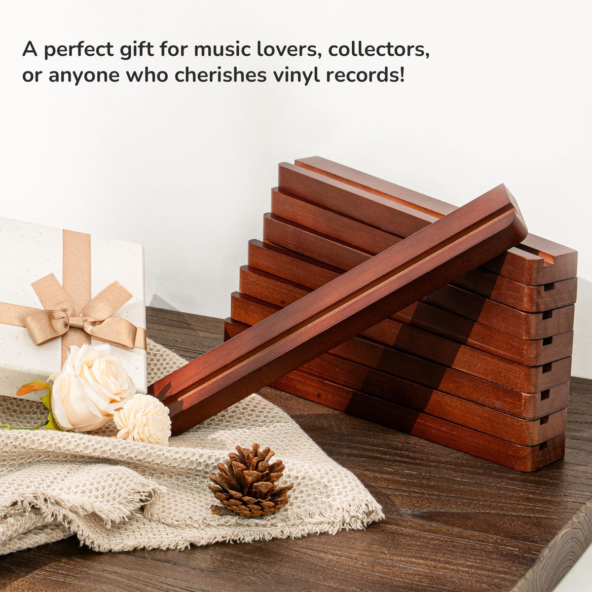 Axeman shelf holding mixed CDs and books showing versatility and space-saving benefit