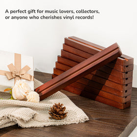 Axeman shelf holding mixed CDs and books showing versatility and space-saving benefit
