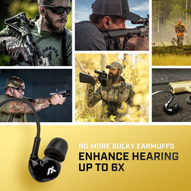 Axil GS Extreme 2.0 earbuds on desk, easy touch controls.