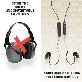Axil GS Extreme 2.0 earbuds resting in case, ready to pair.