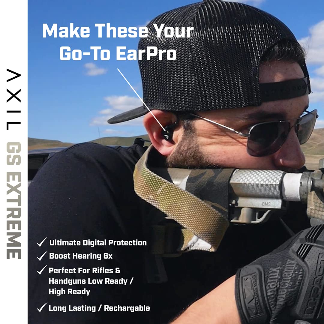 Axil GS Extreme 2.0 earbuds during workouts, secure fit.