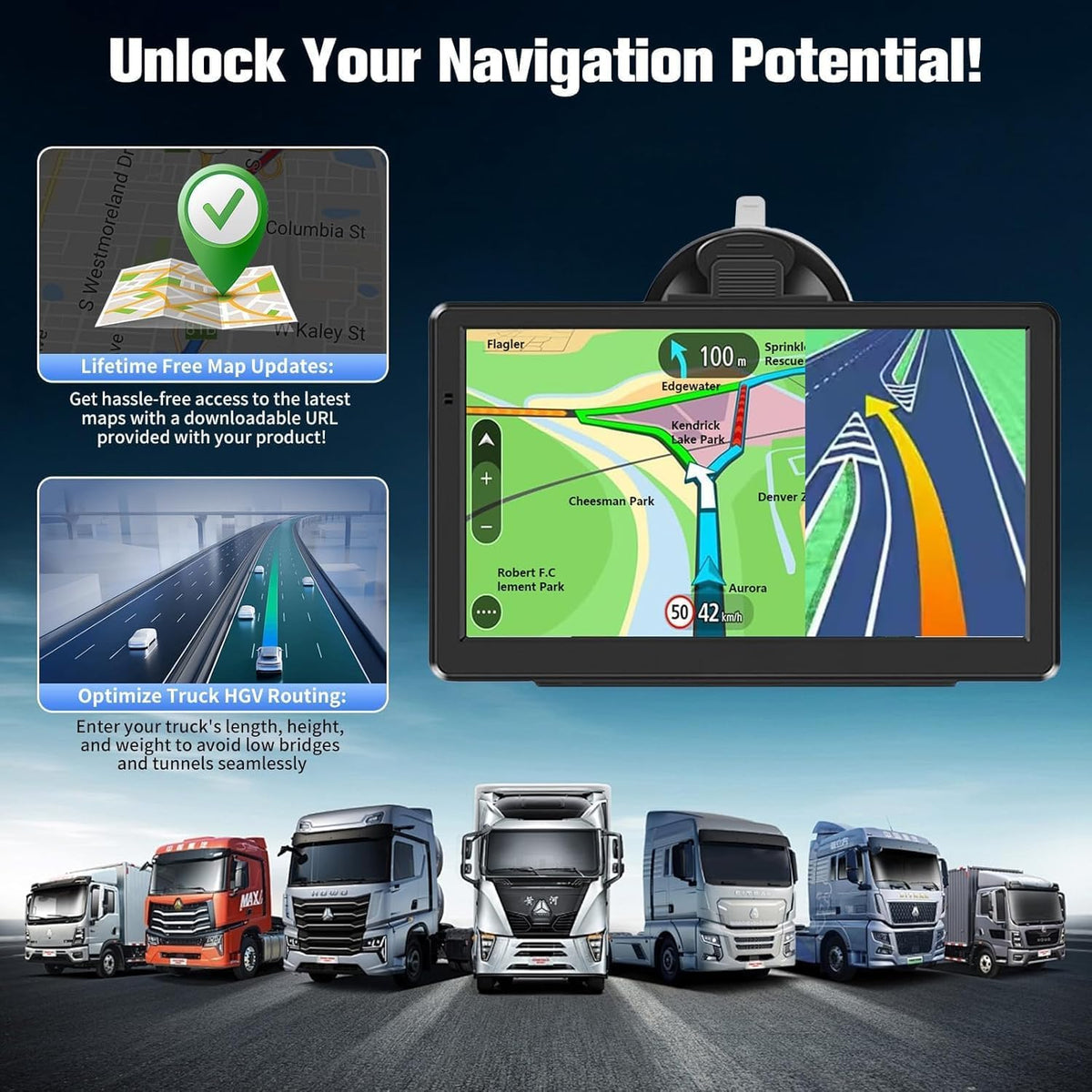 AXIOVINEX routing for RVs and trucks avoiding restricted roads
