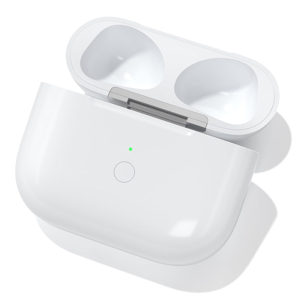 AXLIK AirPods 3rd Gen wireless charging case front view for easy replacement and charging.