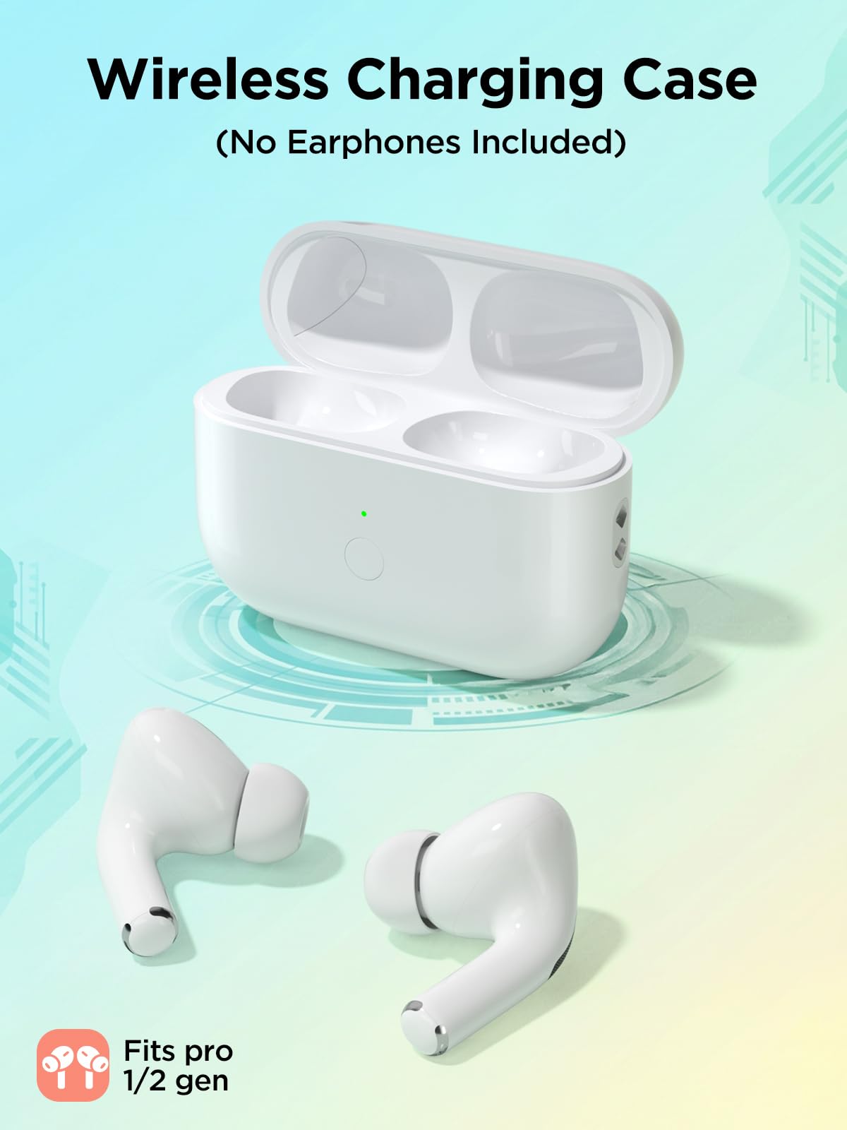 AXLIK AirPods Pro LED indicator shows charging and pairing status.