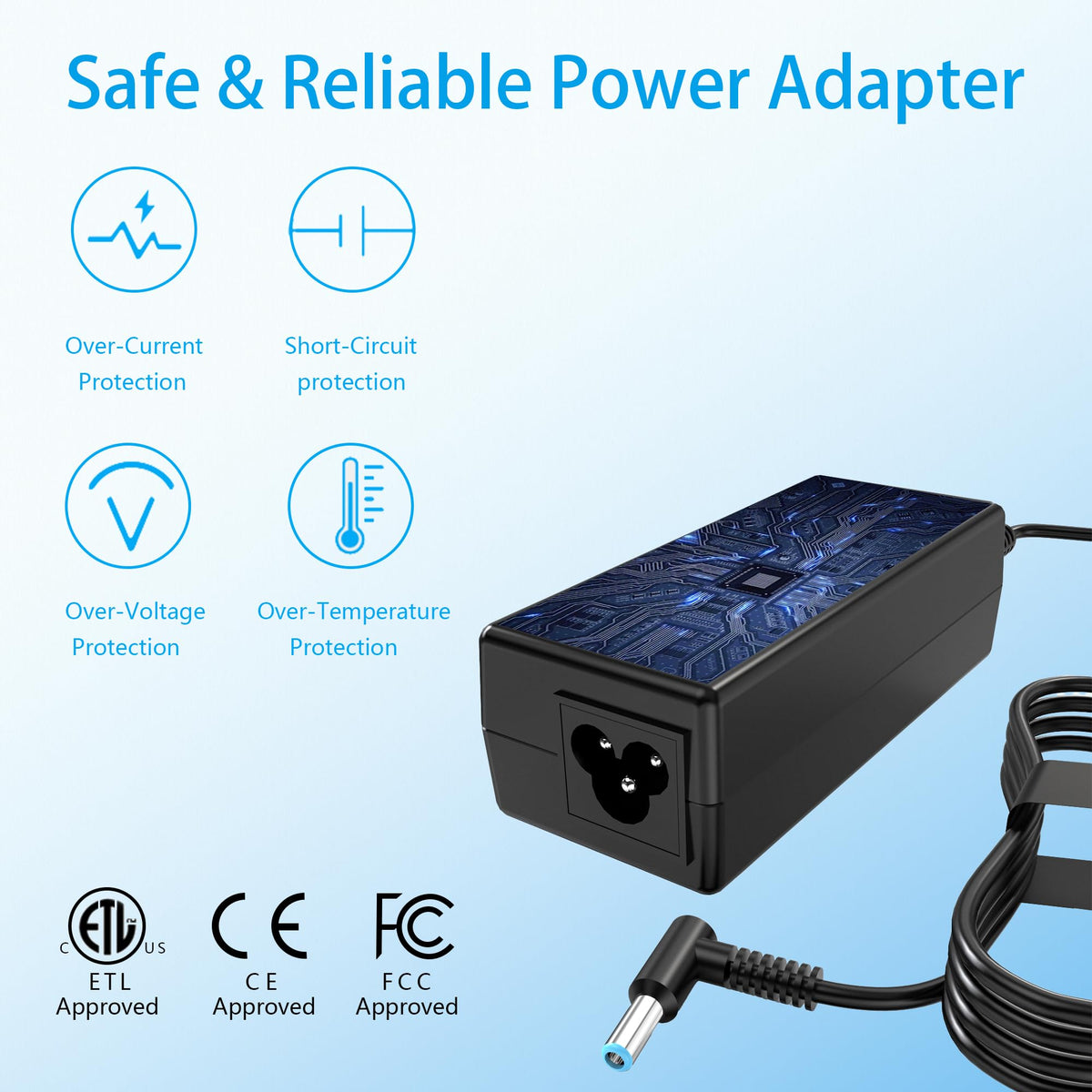 AYKLCZUU compact charger in a tidy desk setup for home office.