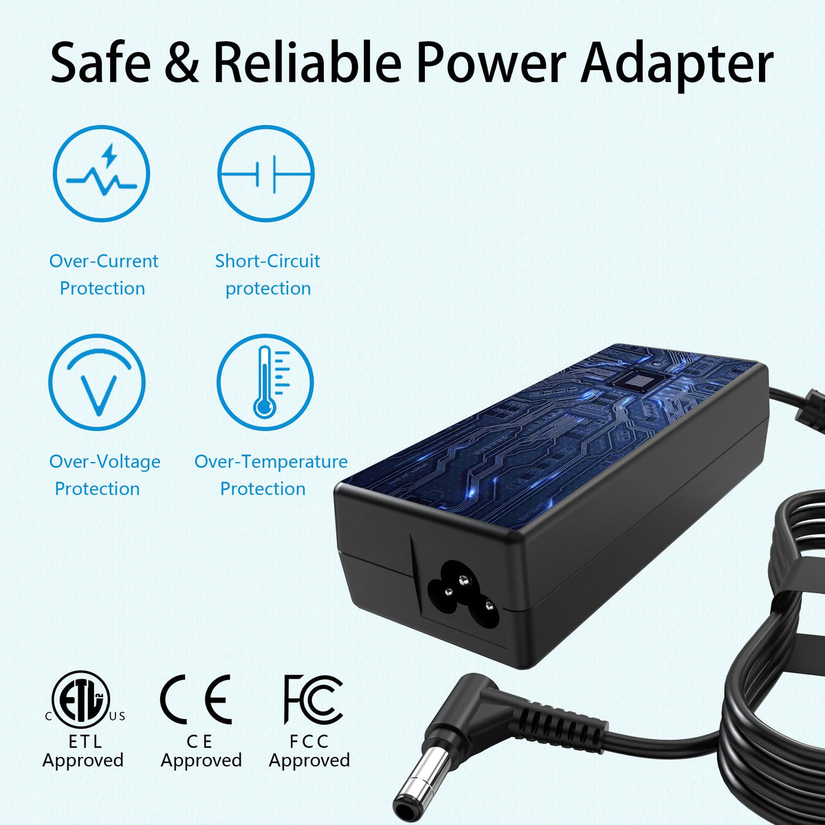 100-240V input enables international charging with AYKLCZUU.