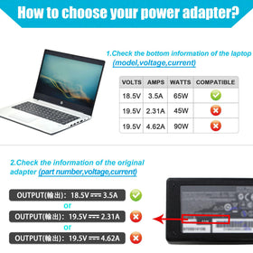 Packaging photo highlights ready-to-use adapter and included power cable