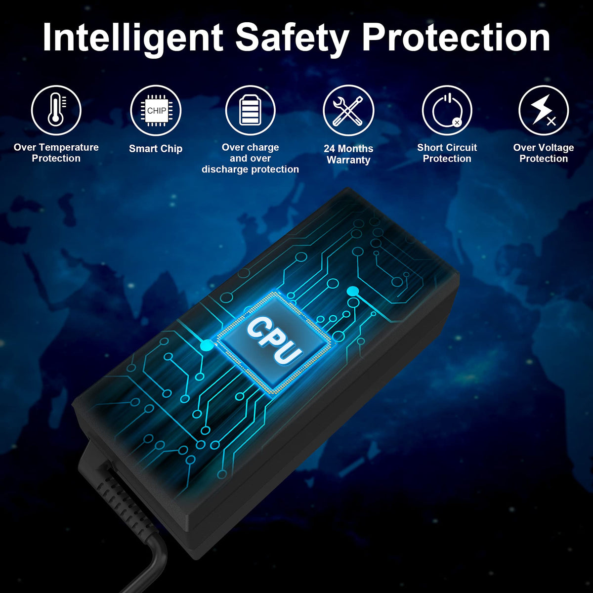 AYKLCZUU 65W charger connectors showcase wide compatibility with Lenovo models.