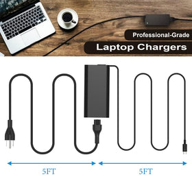 AYKLCZUU 90W USB-C adapter compact design fits in bags and desks.