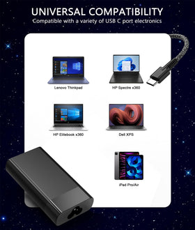 AYKLCZUU 90W USB-C charger for EliteBook 1040 G4, slim travel companion.