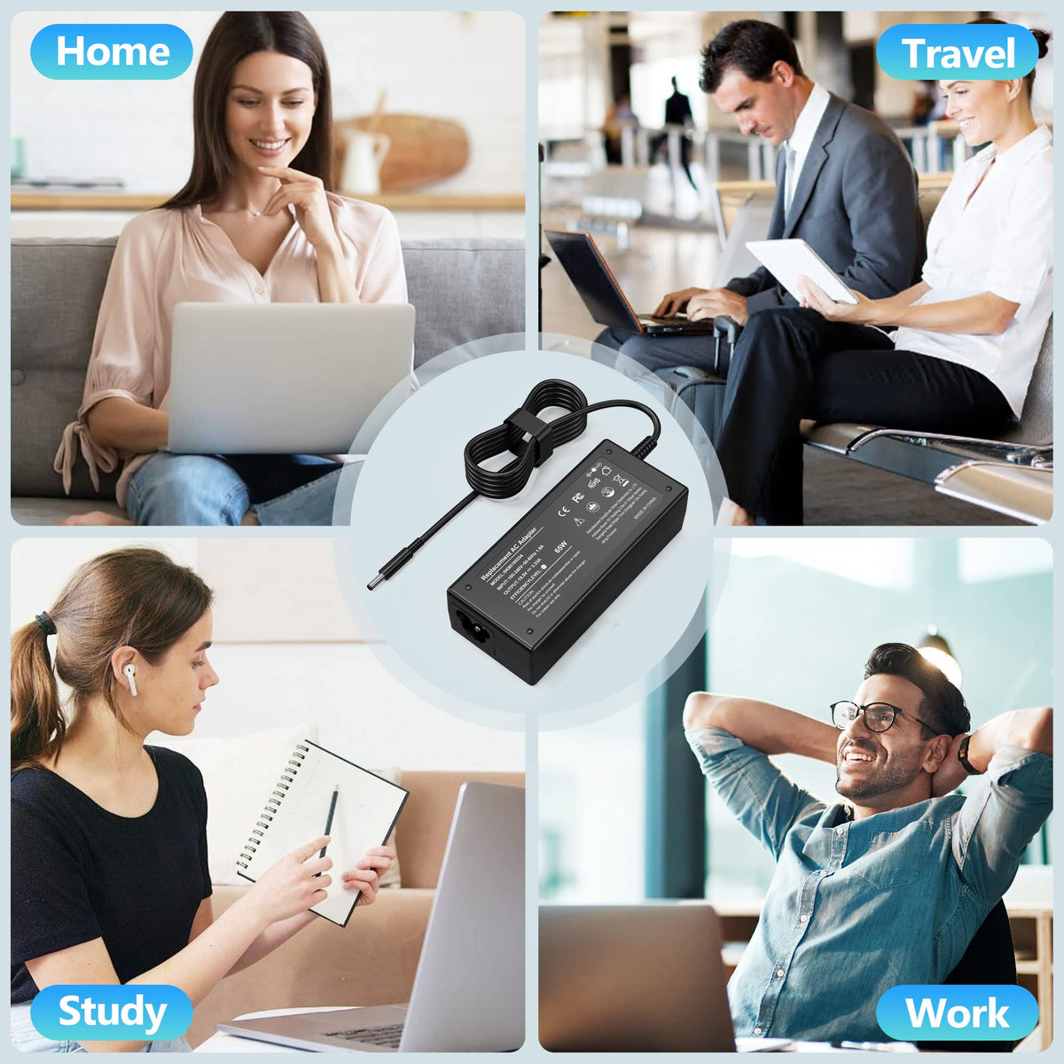 AYKLCZUu 4.5x3.0mm connector provides a secure fit for Dell laptops
