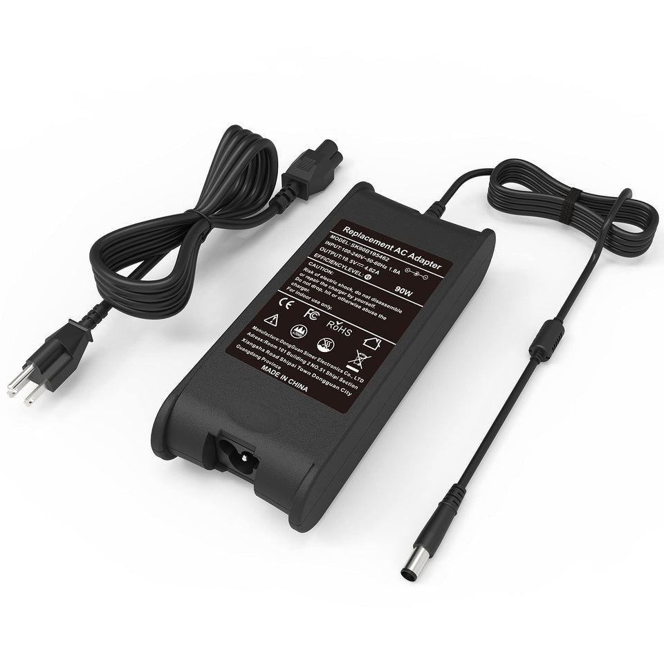 AYKLCZUU 90W Dell adapter front view for reliable on-the-go charging.
