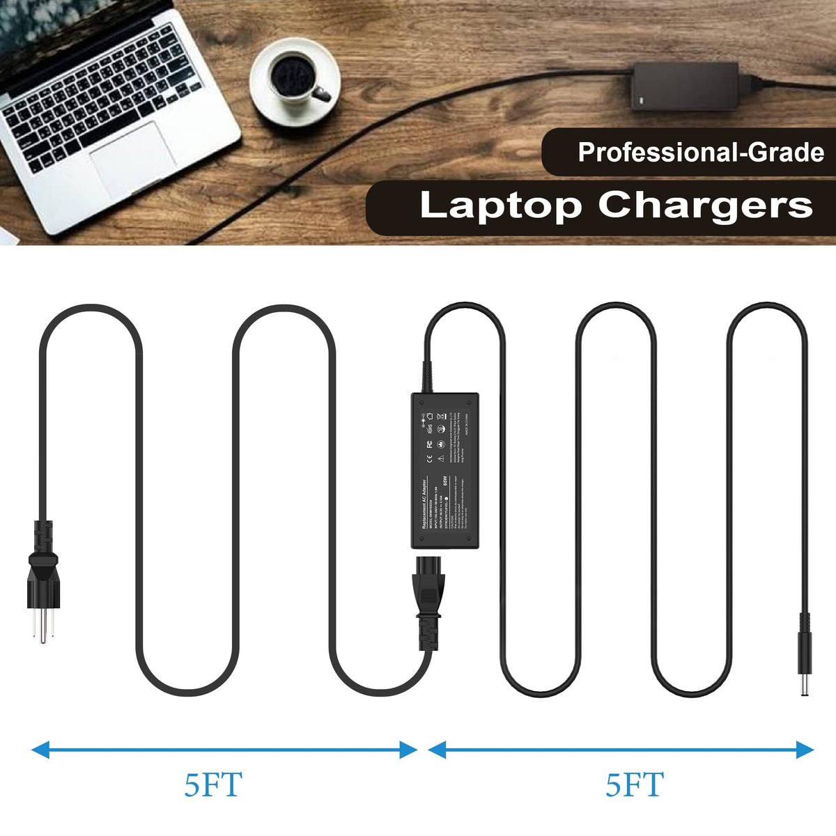 AYKLCZUU Dell charger includes 12-month warranty and direct seller support