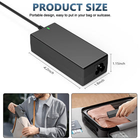 AYKLCZUU 100-240V input, travel-ready AC adapter for worldwide use