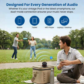 AYL Mini Speaker System with built-in mic for hands-free calls