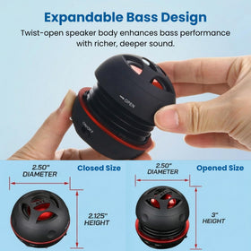 AYL Mini Speaker System in use with laptop for clear workstation audio